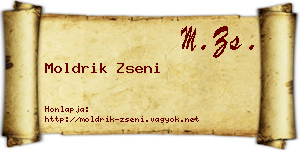 Moldrik Zseni névjegykártya